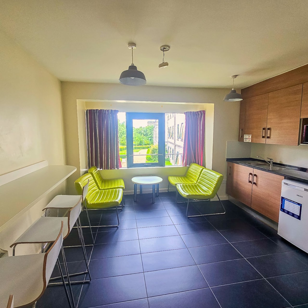 Shared kitchen and living space
